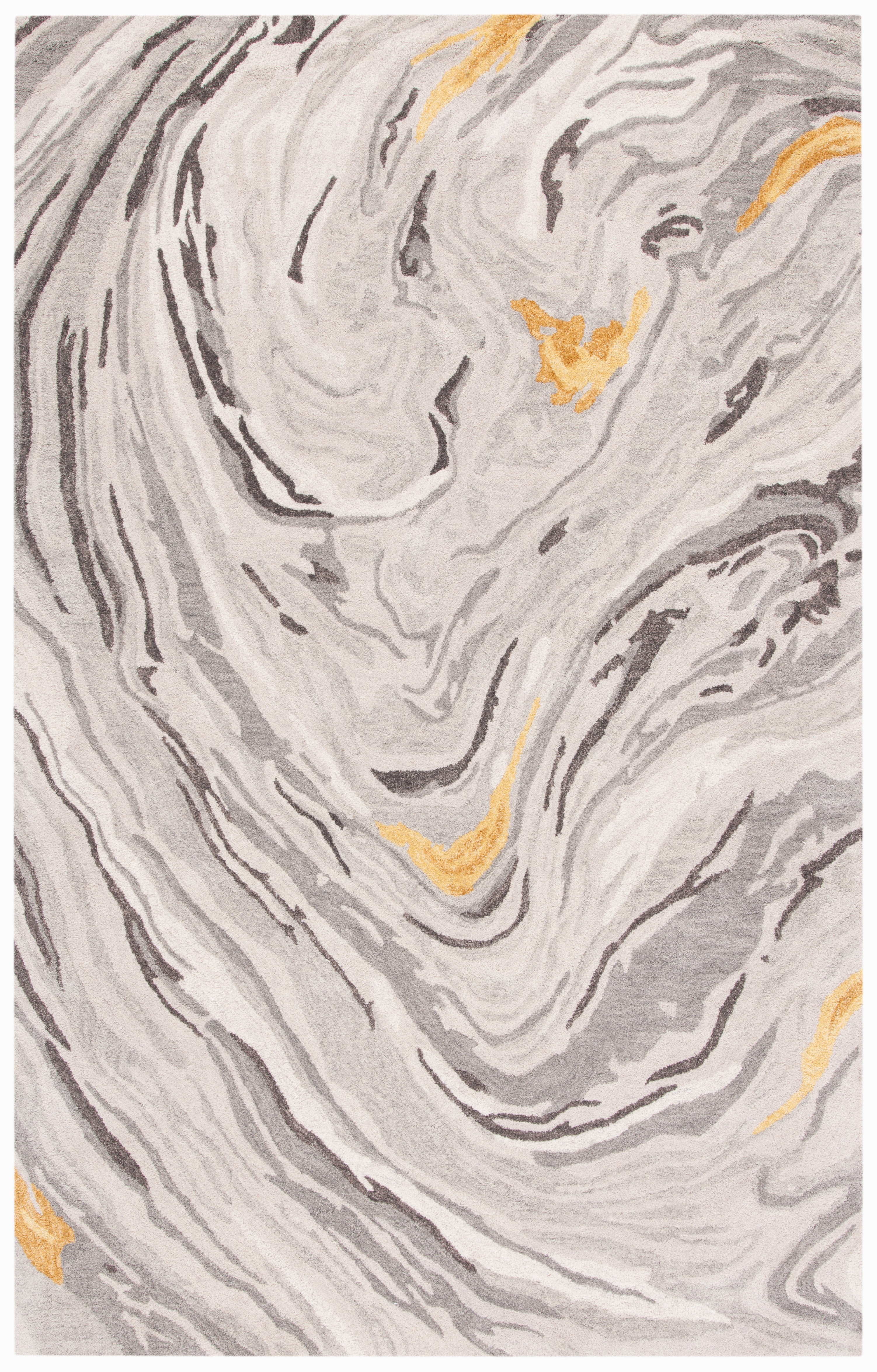 SAFAVIEH Soho Vasilis Abstract Area Rug, Grey/Gold, 5' x 8'
