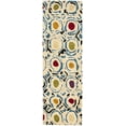 thumbnail image 1 of SAFAVIEH Soho Venice Abstract Wool Runner Rug, Ivory/Multi, 2'6" x 10', 1 of 4