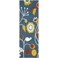 thumbnail image 1 of SAFAVIEH Soho Zoe Floral Wool Runner Rug, Dark Blue/Multi, 2'6" x 8', 1 of 8
