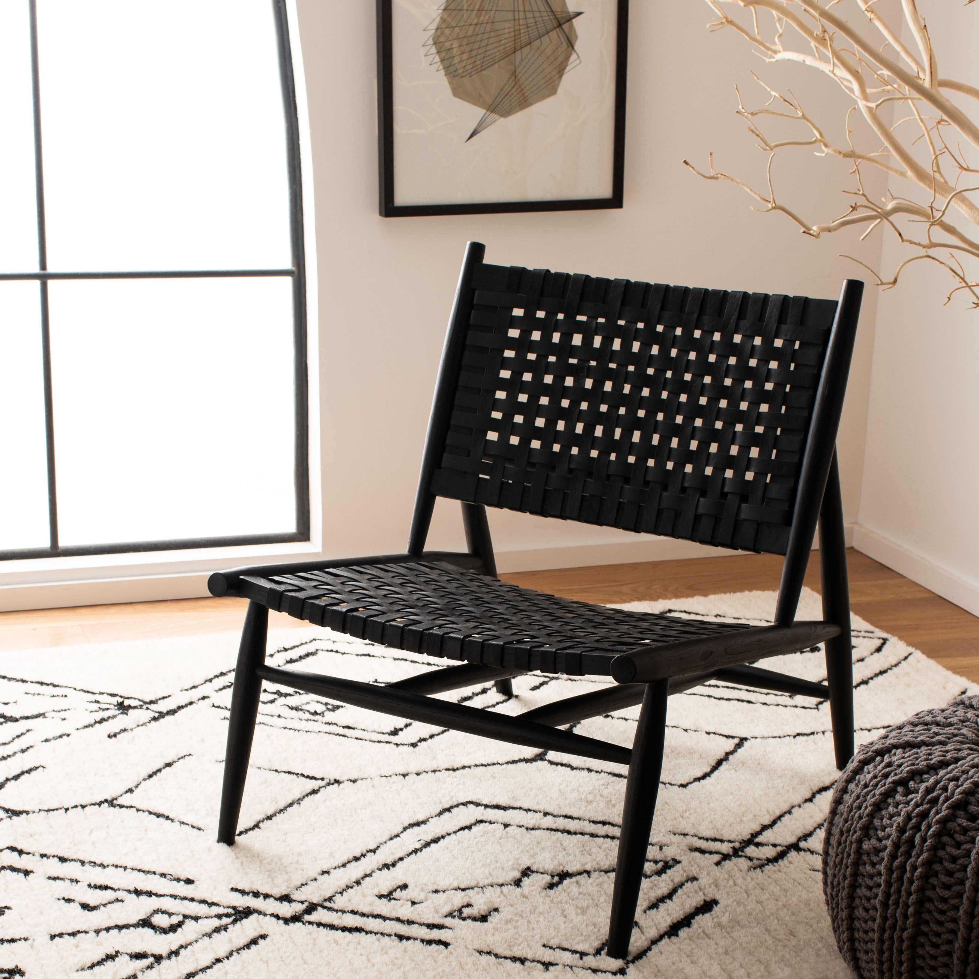 Safavieh woven leather chair new arrivals