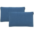 thumbnail image 1 of SAFAVIEH Soleil Solid 12" x 20" Indoor/Outdoor Pillow, Lt Marine Blue, Set of 2, 1 of 5