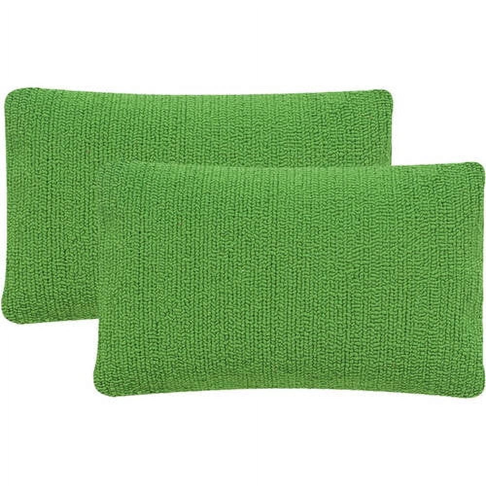 Sunshine Green Rectangular Indoor/Outdoor Kids Pillow Set