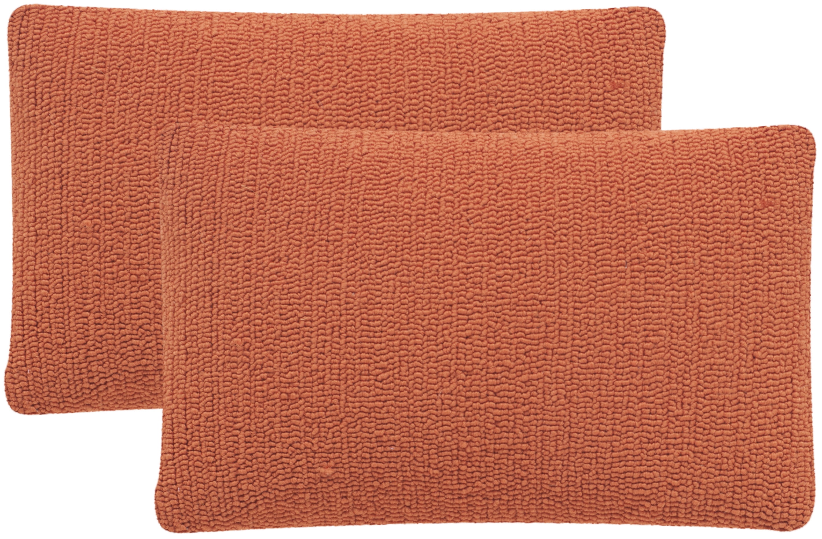Tropical Orange Rectangular Outdoor Throw Pillow Set