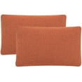 thumbnail image 1 of SAFAVIEH Soleil Solid 12" x 20" Indoor/Outdoor Pillow, Tropical Orange, Set of 2, 1 of 5