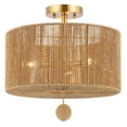 thumbnail image 1 of SAFAVIEH Solmaz 15 in. Modern 3-Light Natural Paper Mount Light with Natural Paper Shade, 1 of 5