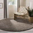 thumbnail image 1 of SAFAVIEH Solo Dulcibella Solid Plush Shag Area Rug, Brown, 6'7" x 6'7" Round, 1 of 7