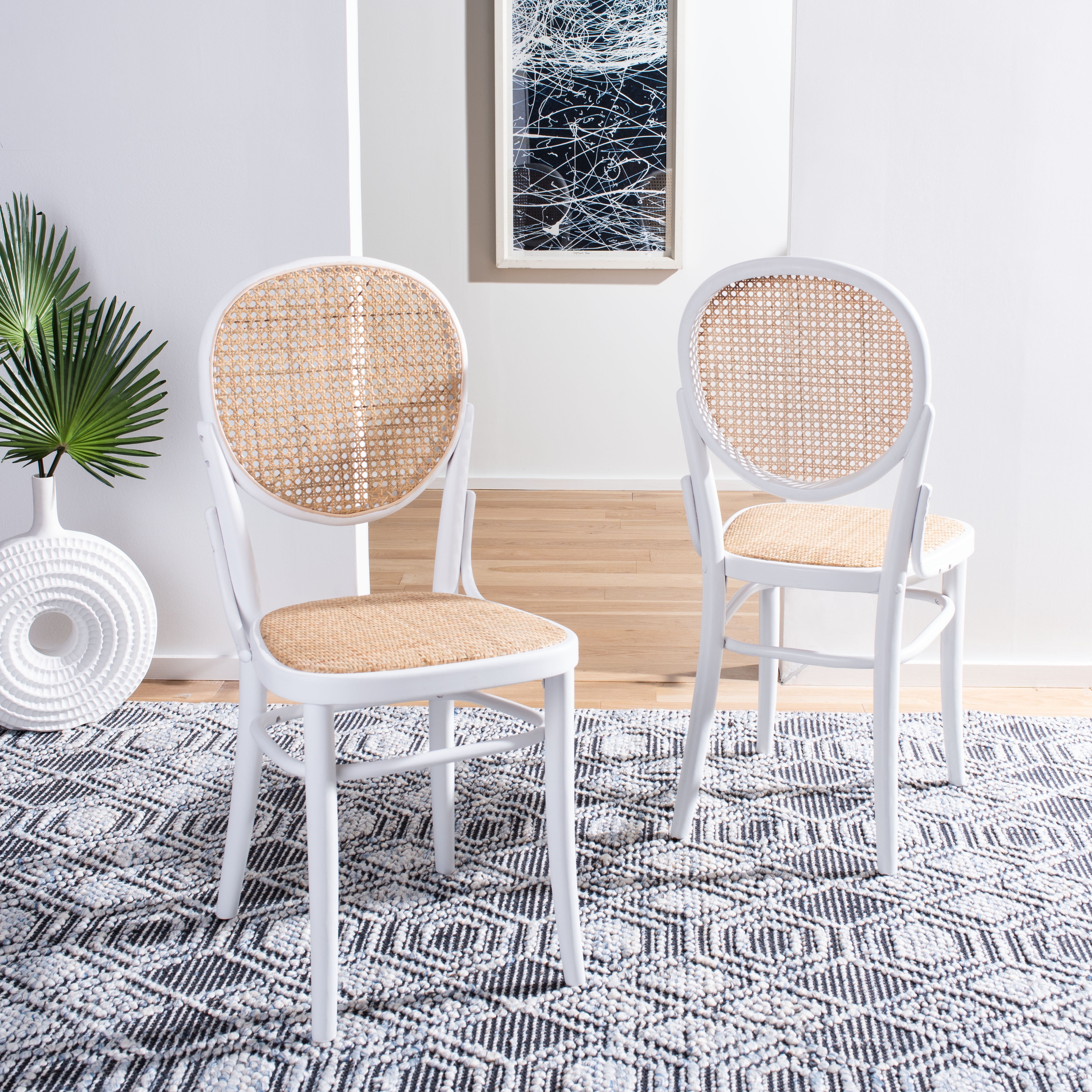 Sonia cane dining chair clearance