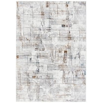 SAFAVIEH Sonoma Jack Abstract Area Rug, Grey/Ivory, 8' x 10'