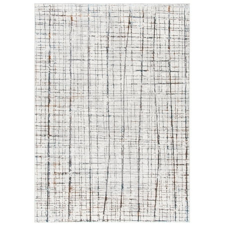 SAFAVIEH Sonoma Thomas Abstract Area Rug, Ivory/Grey, 4'5" x 6'5"