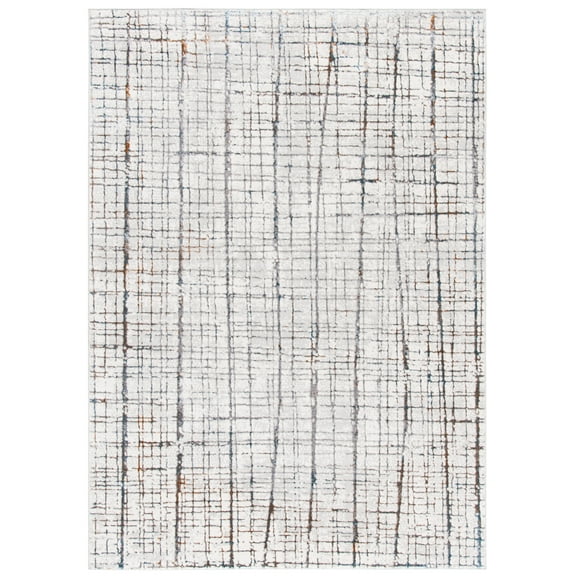 SAFAVIEH Sonoma Thomas Abstract Area Rug, Ivory/Grey, 4'5" x 6'5"