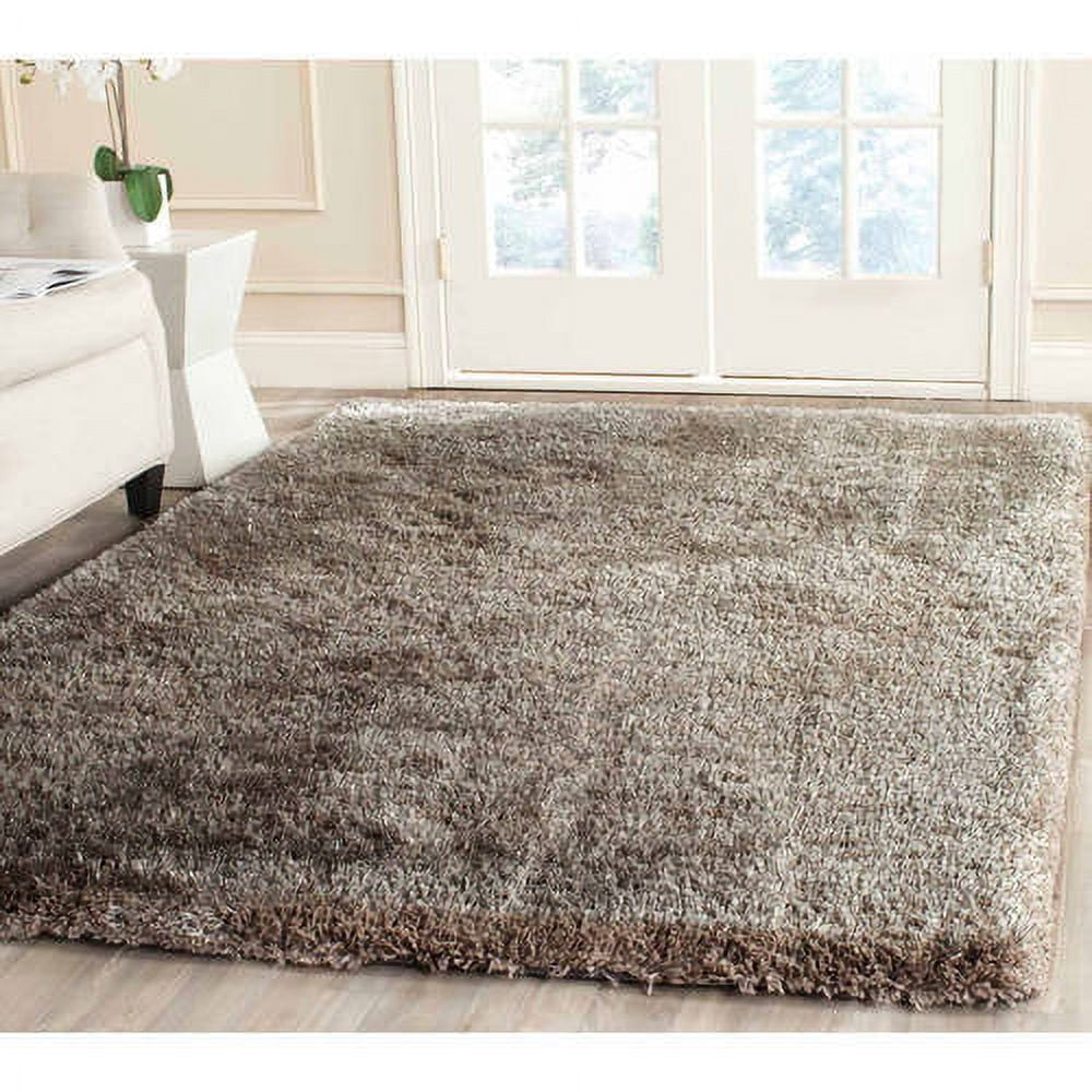 SAFAVIEH South Beach Shag SBS570B Handmade Silver Rug