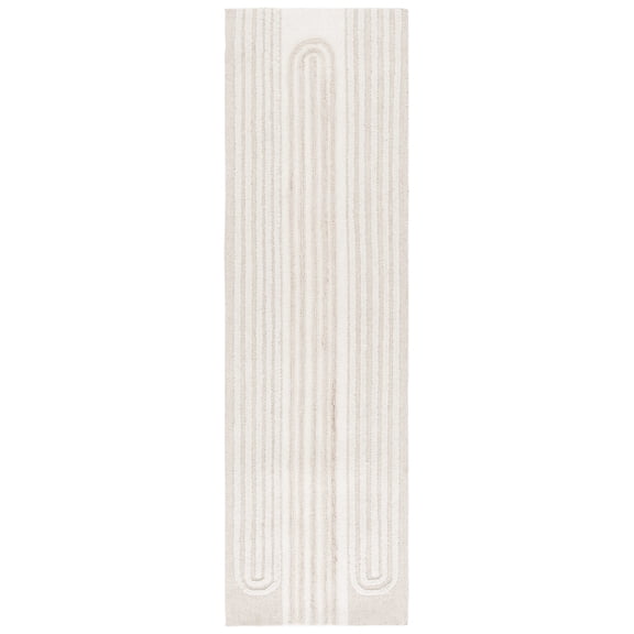 SAFAVIEH Southampton Andrew Geometric Runner Rug, Ivory/Beige, 2'3" x 8'