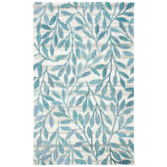 SAFAVIEH Southampton Angel Floral Area Rug, Blue, 5' x 8'