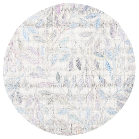 SAFAVIEH Southampton Angel Floral Area Rug, Purple/Blue, 6' x 6' Round