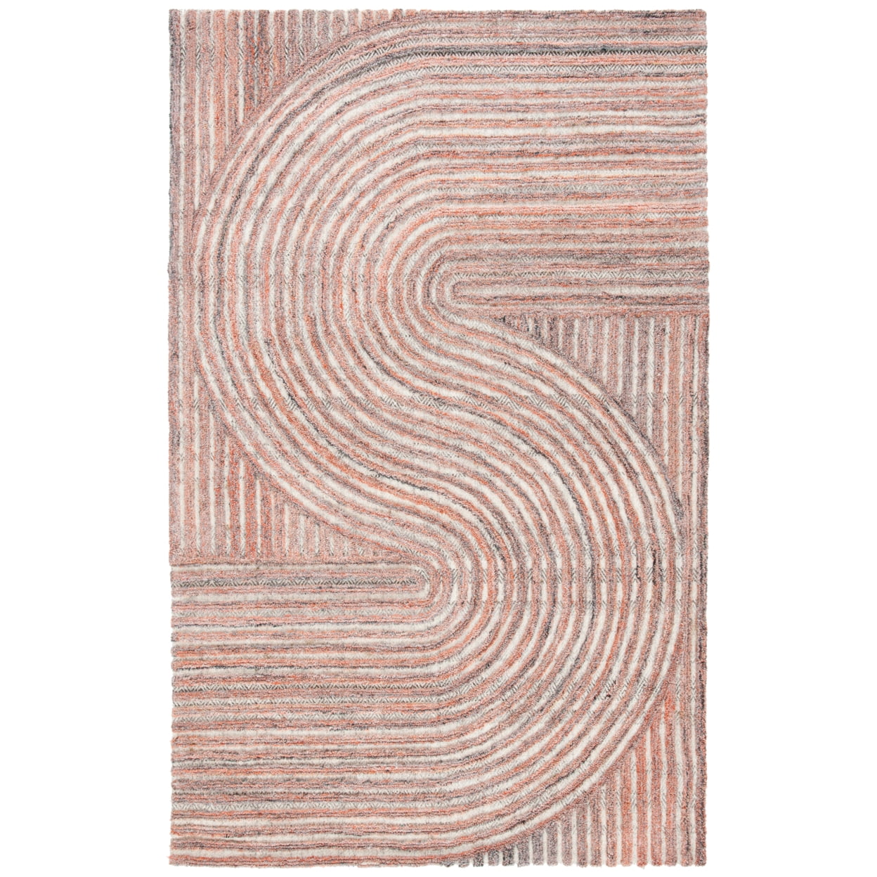 Southampton Rust and Beige Handmade Wool Area Rug