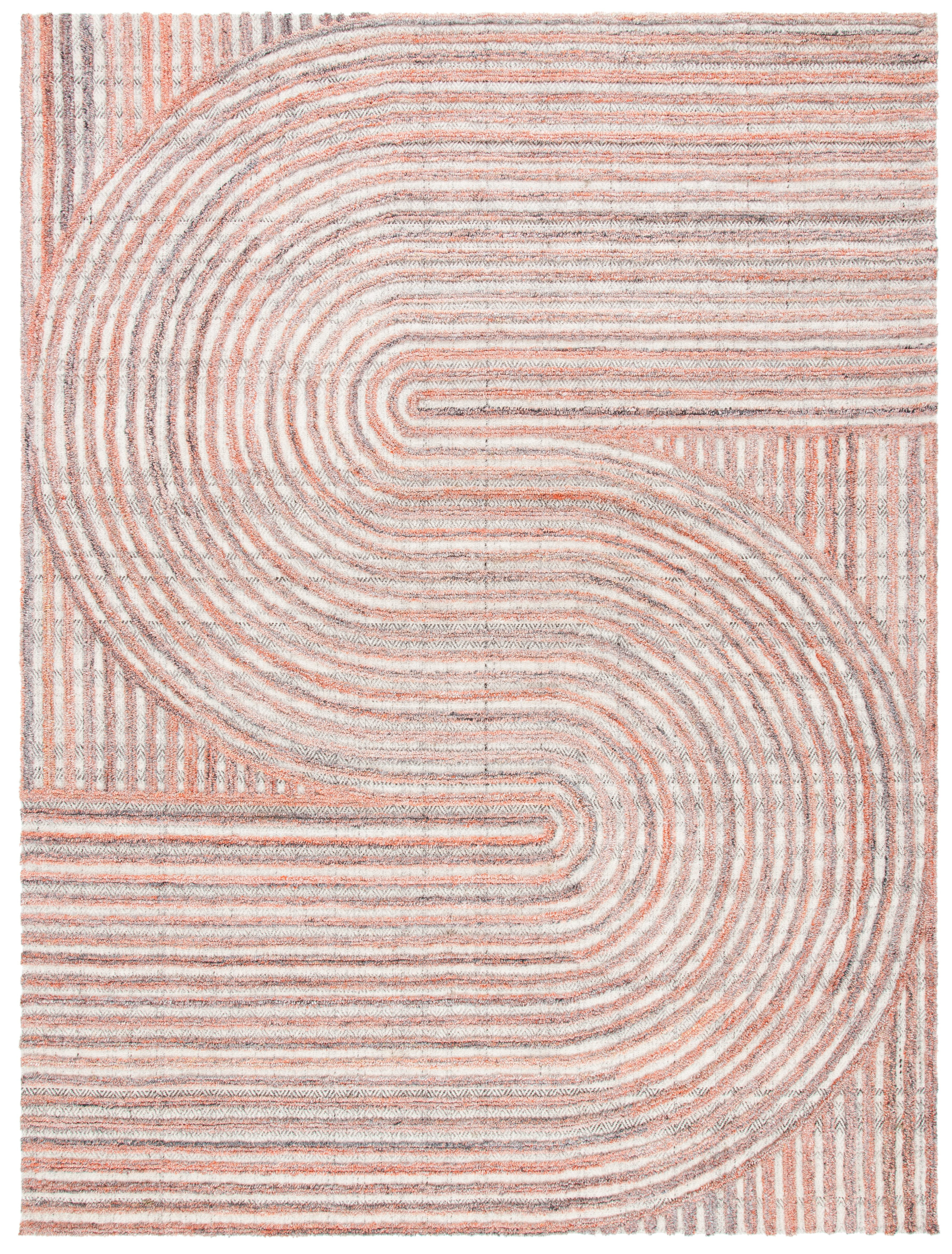 Southampton Rust and Beige Handmade Wool Area Rug