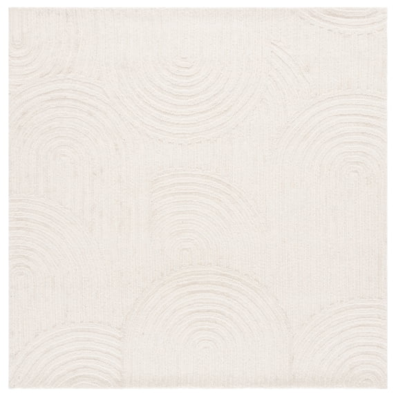 SAFAVIEH Southampton Katie Geometric Area Rug, Ivory, 6' x 6' Square
