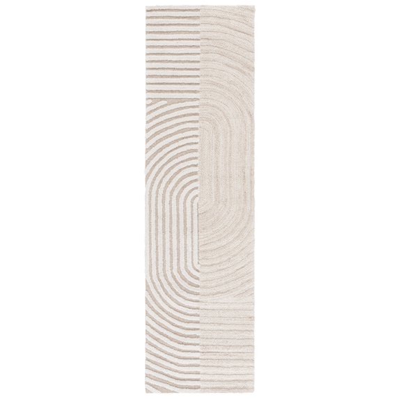SAFAVIEH Southampton Lancaster Geometric Runner Rug, Ivory/Beige, 2'3" x 8'