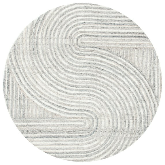 SAFAVIEH Southampton Landen Abstract Area Rug, Beige, 4' x 4' Round
