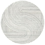 SAFAVIEH Southampton Landen Abstract Area Rug, Beige, 8' x 8' Round