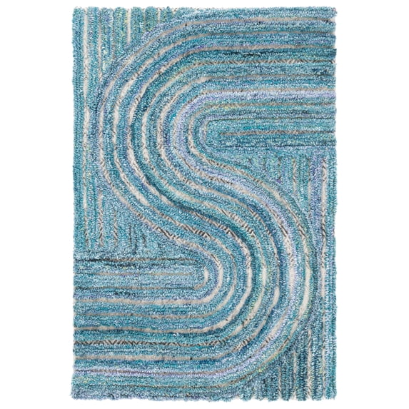 SAFAVIEH Southampton Landen Abstract Area Rug, Blue, 2' x 3'