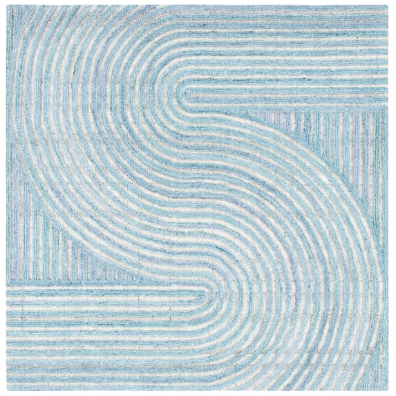 SAFAVIEH Southampton Landen Abstract Area Rug, Blue, 6' x 6' Square