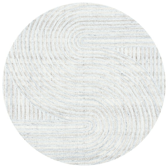 SAFAVIEH Southampton Landen Abstract Area Rug, Grey, 6' x 6' Round