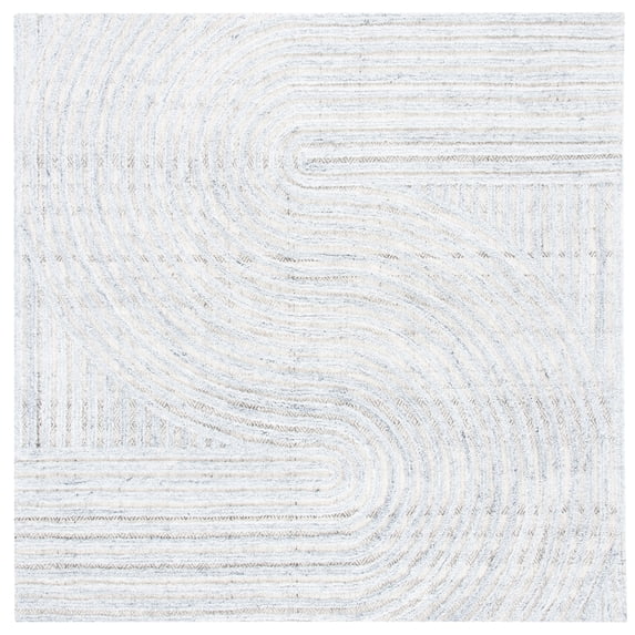 SAFAVIEH Southampton Landen Abstract Area Rug, Grey, 8' x 8' Square