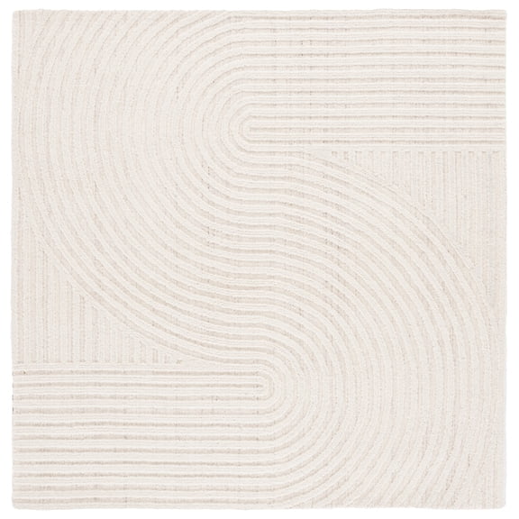 SAFAVIEH Southampton Landen Abstract Area Rug, Ivory, 4' x 4' Square