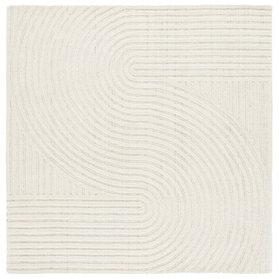 SAFAVIEH Southampton Landen Abstract Area Rug, Ivory, 6' x 6' Square