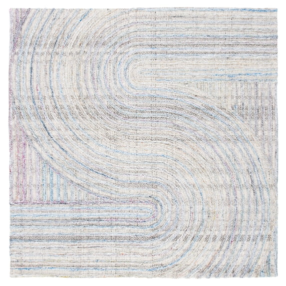 SAFAVIEH Southampton Landen Abstract Area Rug, Pink/Blue, 6' x 6' Square