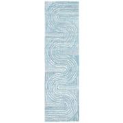SAFAVIEH Southampton Landen Abstract Runner Rug, Blue, 2'3" x 8'