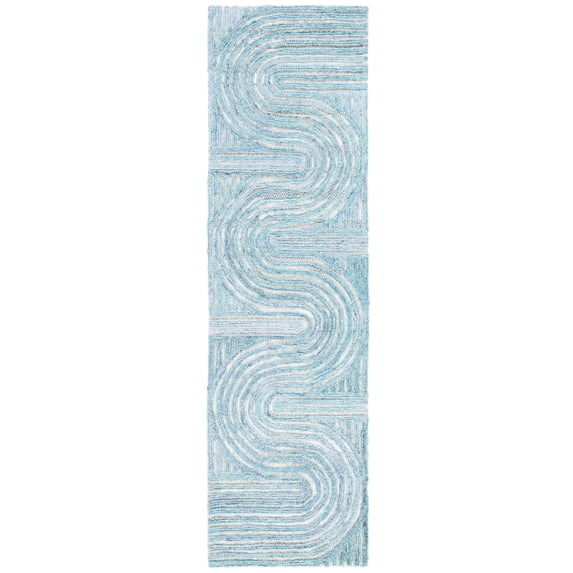 SAFAVIEH Southampton Landen Abstract Runner Rug, Blue, 2'3" x 8'