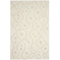 thumbnail image 1 of SAFAVIEH Sparta Francine Geometric Polyester Shag Area Rug, Ivory/Beige, 6'7" x 9'6", 1 of 3