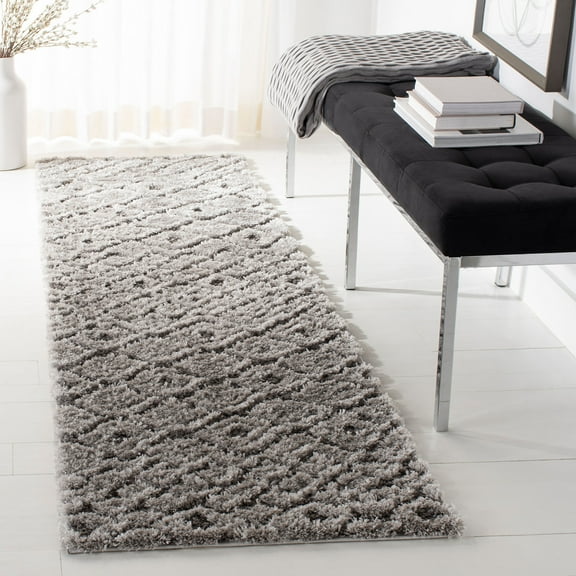 SAFAVIEH Sparta Shag Collection SPG514A Grey / Grey Rug