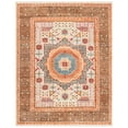 thumbnail image 1 of SAFAVIEH Sparta Siomha Geometric Polyester Shag Area Rug, Ivory/Beige, 4' x 6', 1 of 8