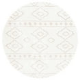 thumbnail image 1 of SAFAVIEH Sparta Siomha Geometric Shag Area Rug, Ivory/Beige, 6'7" x 6'7" Round, 1 of 7
