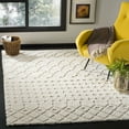 thumbnail image 1 of SAFAVIEH Sparta Stewart Geometric Polyester Shag Area Rug, Cream, 3' x 5', 1 of 7