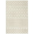 thumbnail image 1 of SAFAVIEH Sparta Stewart Geometric Polyester Shag Area Rug, Cream, 5'1" x 7'6", 1 of 8