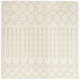 thumbnail image 1 of SAFAVIEH Sparta Stewart Geometric Polyester Shag Area Rug, Cream, 6'7" x 6'7" Square, 1 of 8