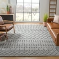 thumbnail image 1 of SAFAVIEH Sparta Stewart Geometric Polyester Shag Area Rug, Dark Grey, 3' x 5', 1 of 4