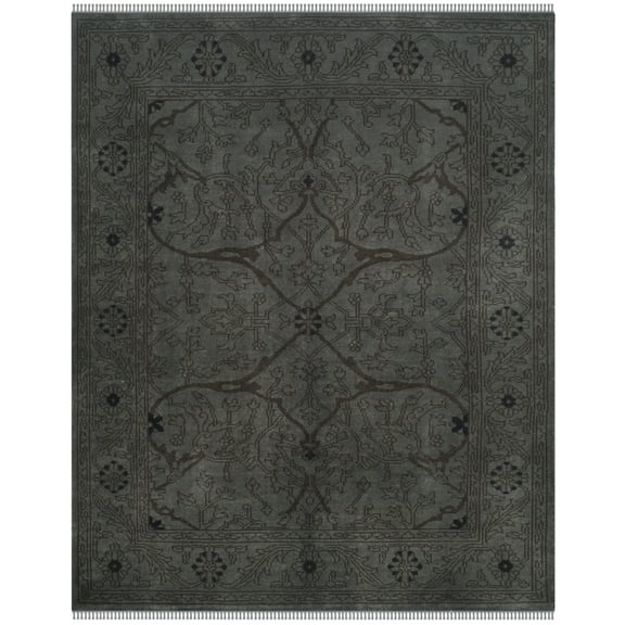 SAFAVIEH Spice Market Serafim Abstract Wool Area Rug, Charcoal, 9' x 12'