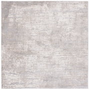 SAFAVIEH Spirit Annabelle Abstract Area Rug, Taupe/Ivory, 5'3" x 5'3" Square