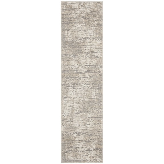 SAFAVIEH Spirit Annabelle Abstract Runner Rug, Taupe/Ivory, 2' x 12'