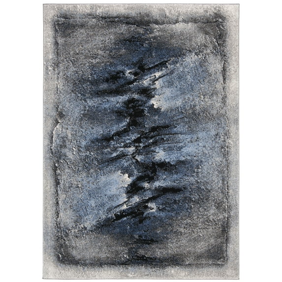 SAFAVIEH Spirit Kathleen Abstract Area Rug, Blue/Charcoal, 6'7" x 9'