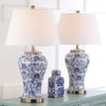 thumbnail image 1 of SAFAVIEH Spring 29 in. H Floral Blossom Table Lamp, Blue/White, Set of 2, 1 of 8