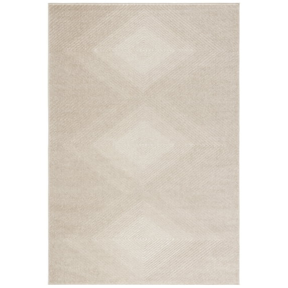 SAFAVIEH Stella Alannah Geometric Indoor/Outdoor Area Rug, Beige/Beige, 9'2" x 12'