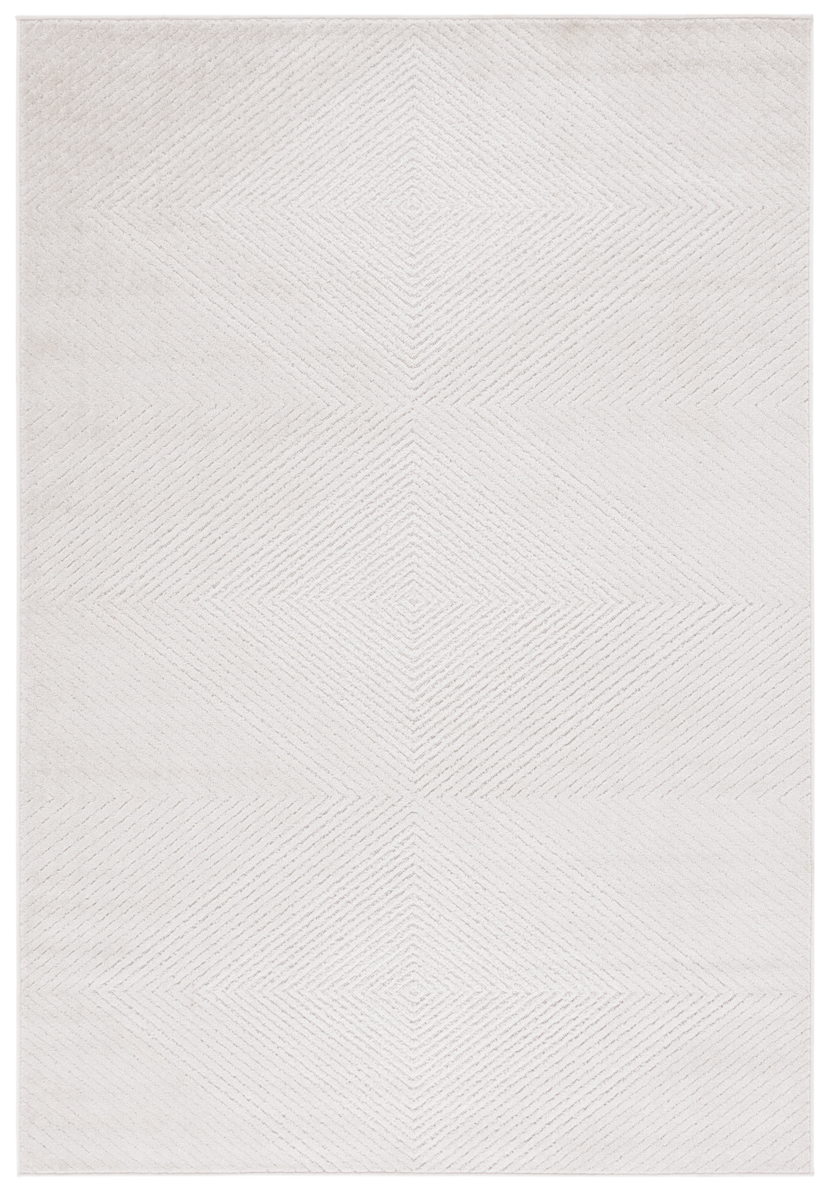 SAFAVIEH Stella Alannah Geometric Indoor/Outdoor Area Rug, Ivory, 4' x 6'