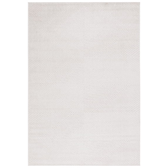 SAFAVIEH Stella Alannah Geometric Indoor/Outdoor Area Rug, Ivory, 8'2" x 10'