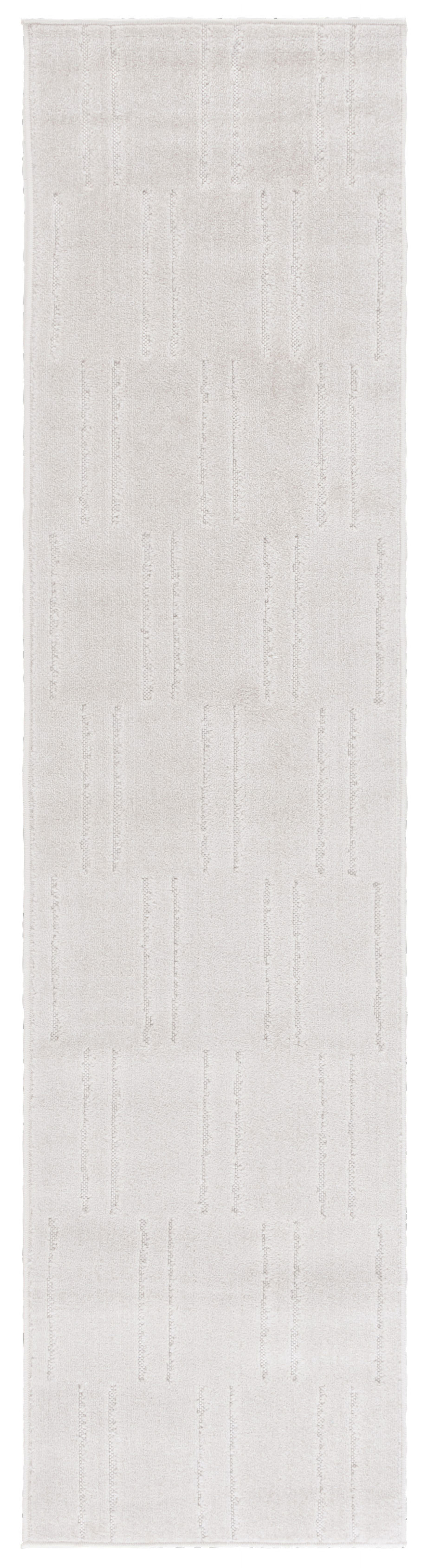 SAFAVIEH Stella Alannah Geometric Indoor/Outdoor Runner Rug, Ivory, 2' x 8'